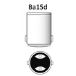 Kép 2/2 - BA15D foglalat