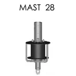 Kép 1/3 - Mast 28 fockroller, merev vorstaggal