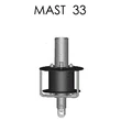 Kép 1/3 - Mast 33 fockroller, merev vorstaggal