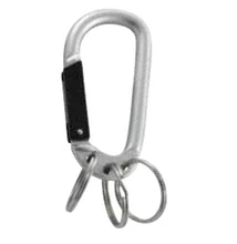 Alumínium karabiner, kulcstartó karikákkal