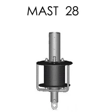 Mast 28 fockroller, merev vorstaggal
