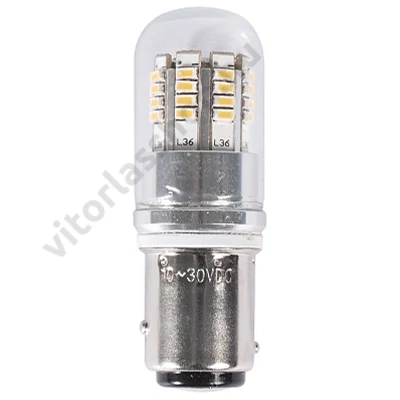 10-30 VDC SMD LED izzó, asszimetrikus BA15D