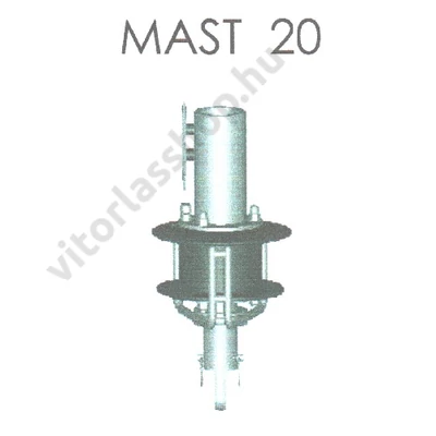 Mast 20 fockroller, merev vorstaggal