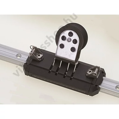 Billenő csigás, hosszú traveller kocsi 25 mm-es X traveller sínhez,
