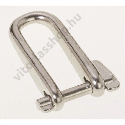 Kovácsolt D sekli, 5 mm, biztonsági stiftes