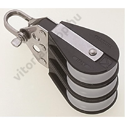 Füles tripla csiga 8 mm-es kötélig