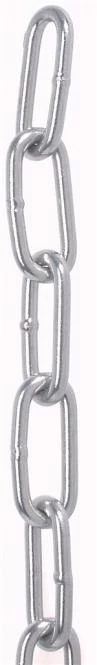 Hosszúszemű rozsdamentes lánc, 3 mm