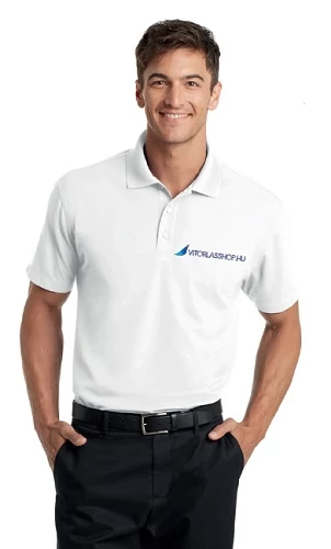 Fehér galléros rövidujjú poló - vitorlasshop.hu - XL